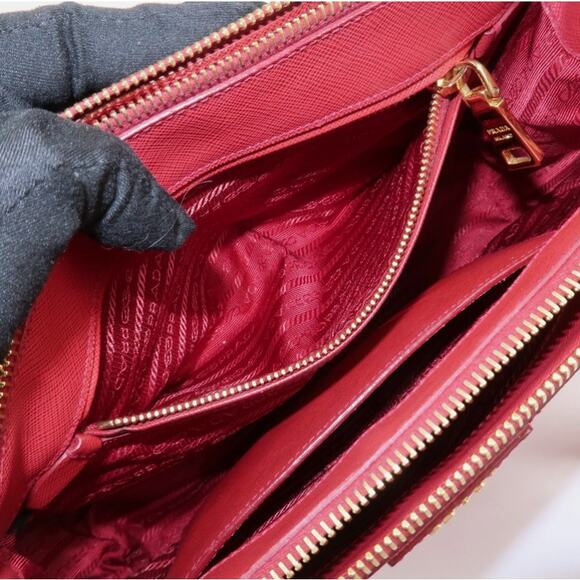 💎✨HOT BUY✨💎Authentic PRADA Triangle Logo Saffiano Leather Galleria - Picture 13 of 15